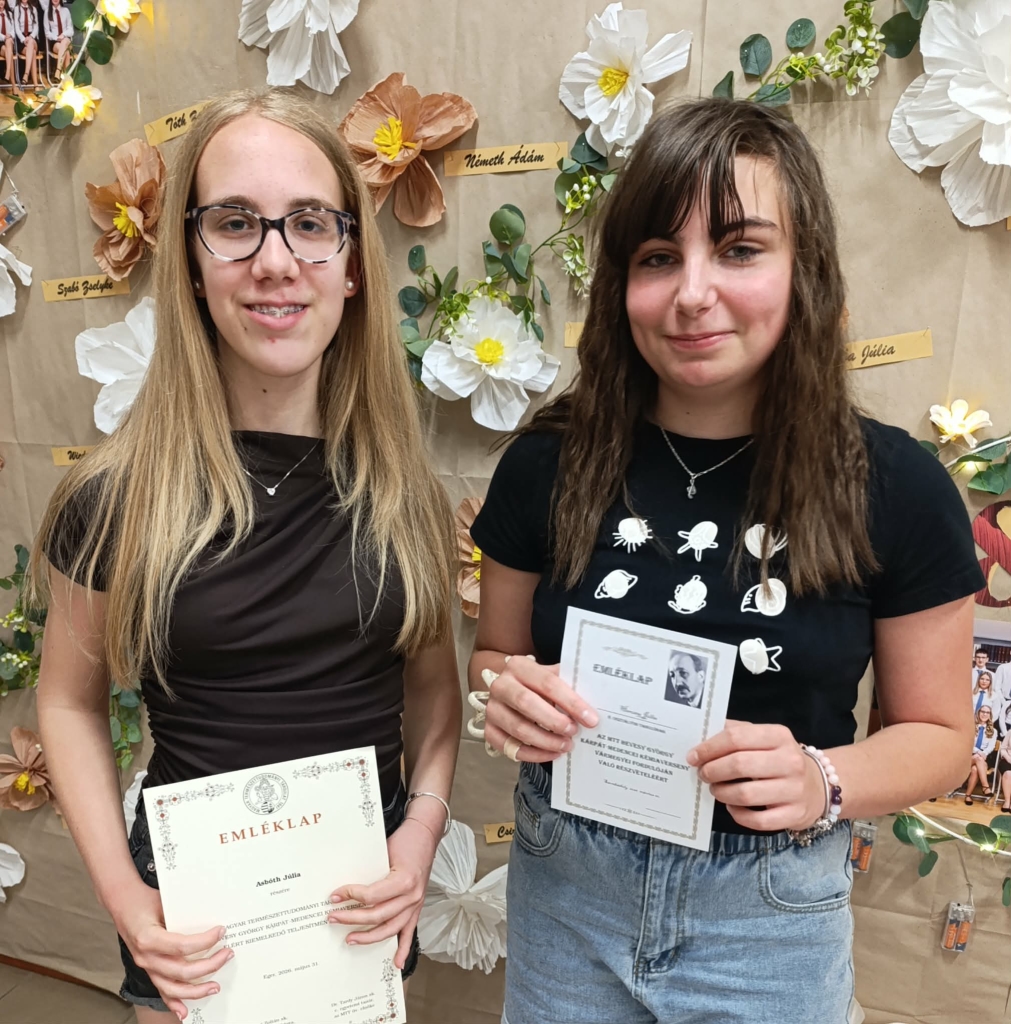 Asbóth Júlia és Herczeg Júlia sikerei a XXXVII. Hevesy Kémia versenyen