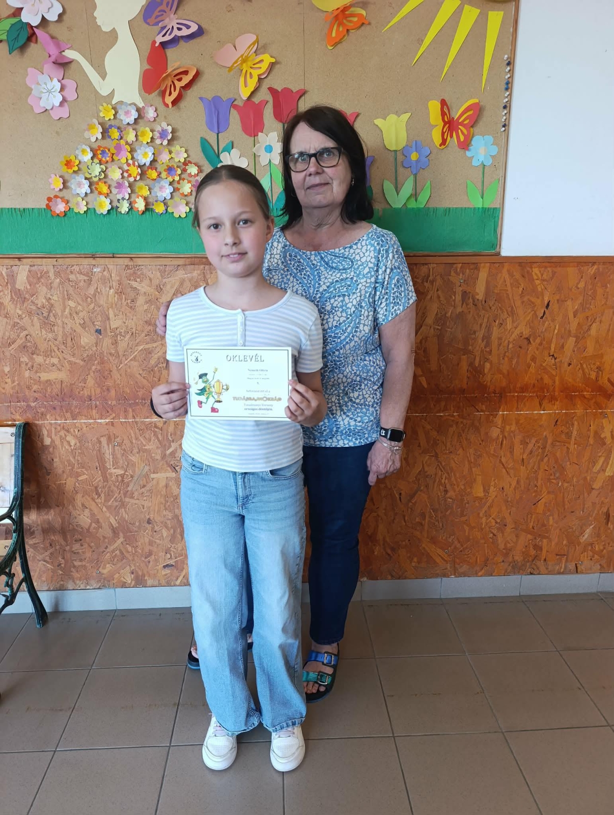 Németh Olívia 4.a osztályos diákunk 5. helyezést ért el magyar nyelvből a Tudásbajnokság országos versenyén! 